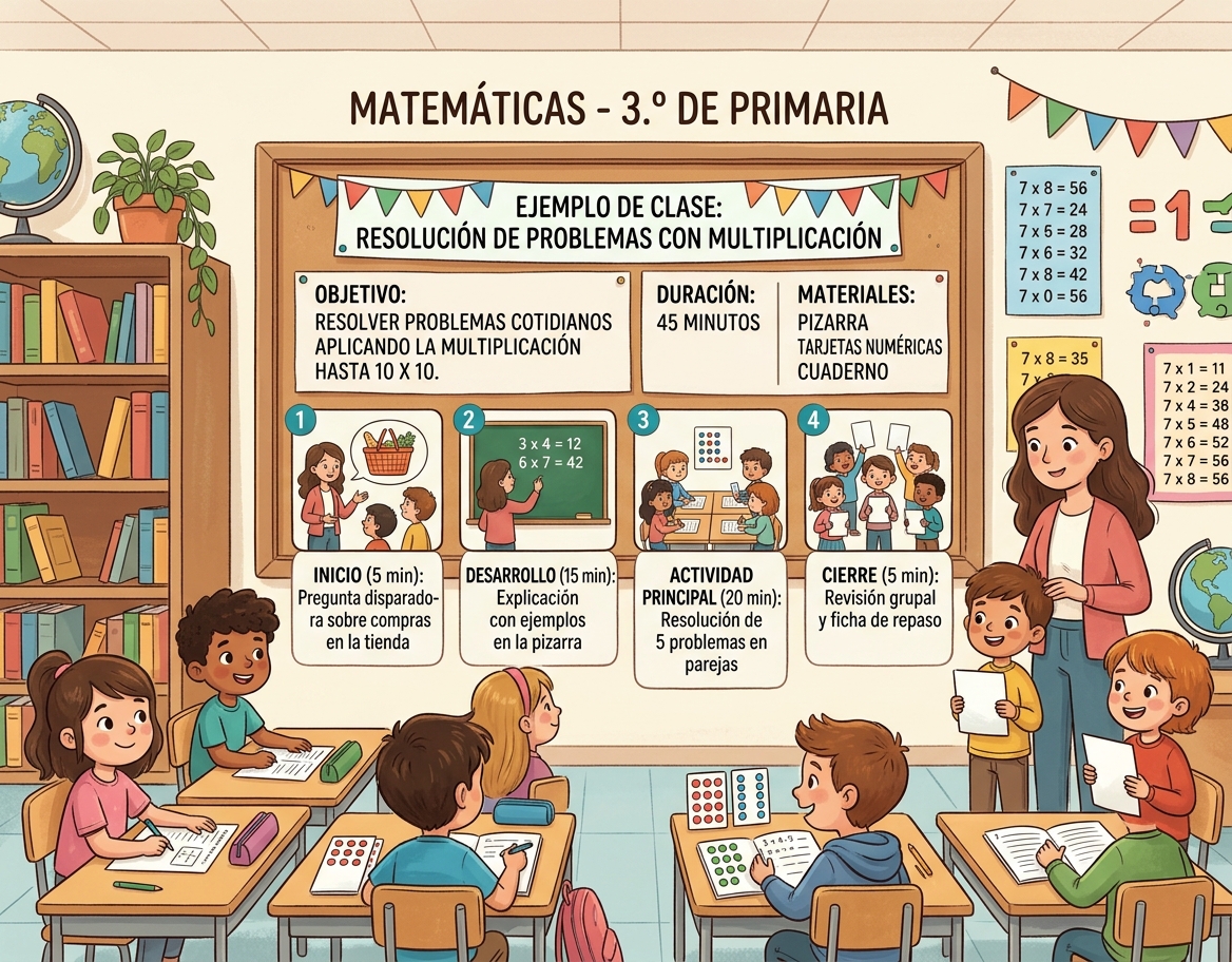 Resolución de problemas con multiplicación